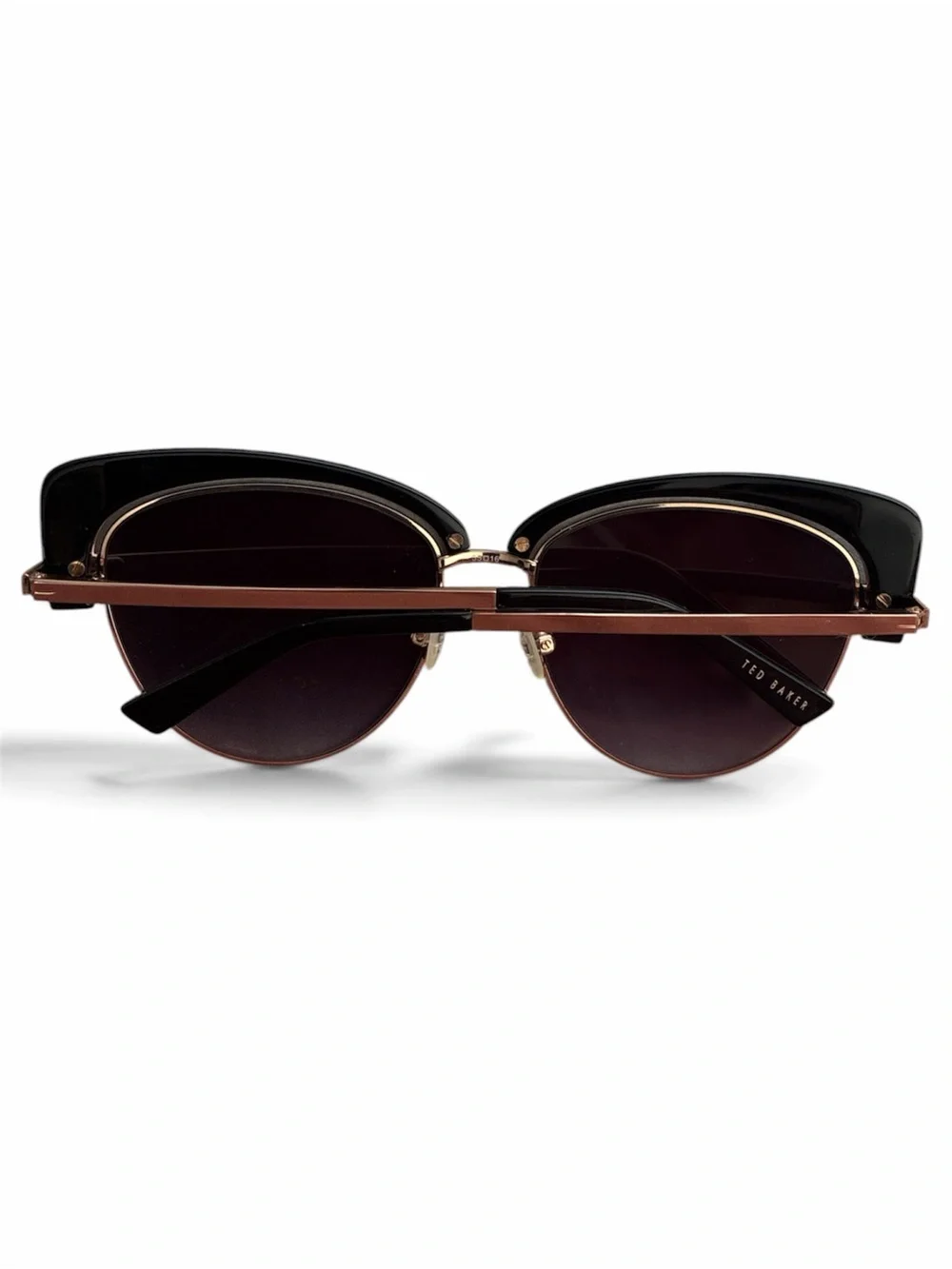 Ted Baker Black and Gold Cat-Eye Sunglasses